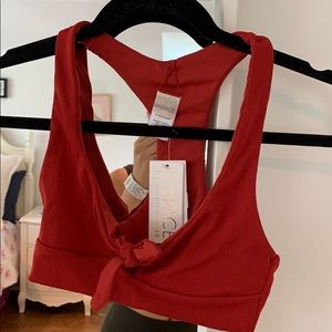 l space brand new red bikini top